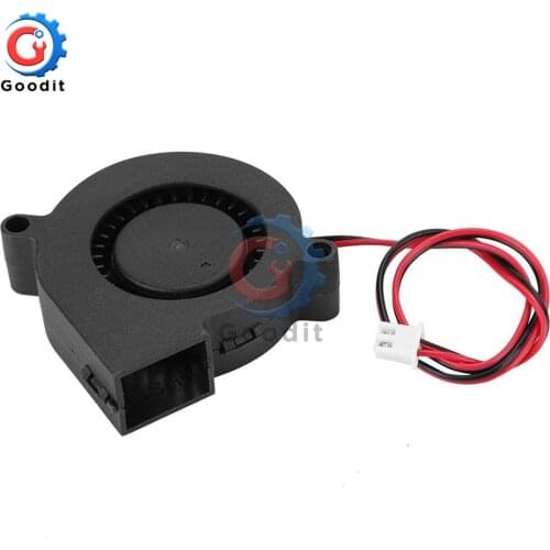 3D Printer 5015 12V 0.18A Exhaust Turbo Fan Lower Radiator Cooling Fan PBT Anti-Plastic Material 3D Printer Accessories