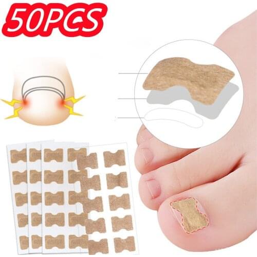 50PCS/5Sheet Ingrown Toenail Patch Sticker Straightening Clip Brace Toenail Correction Tool Ingrown Toe Nail Treatment Pedicure