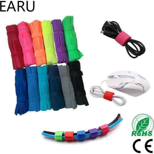 50pcs Zip Wire Cable Tie Cable Holder Organizer Management Colored Charger Cord Management Protetor Earphone Accessorie