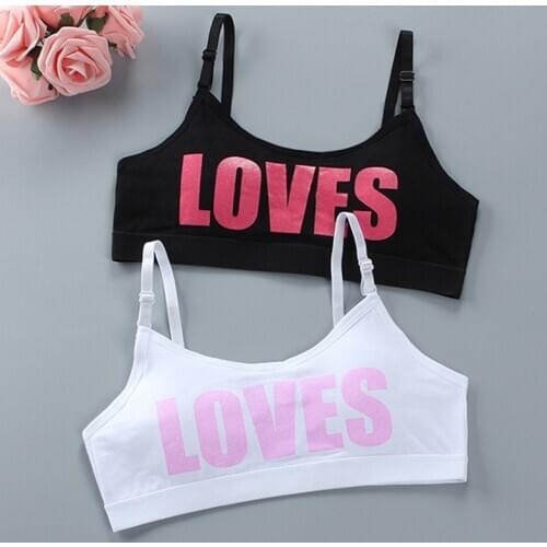 Girls Bra Developmental Cotton Tube Top Straps Girls Vest Underwear 8-16 Years Old Wrapped Chest Training Bra
