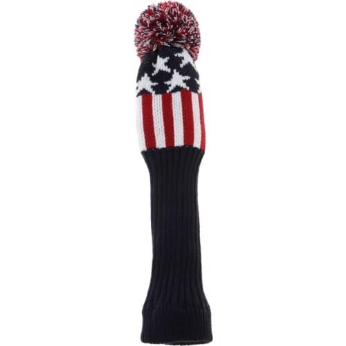 1 Piece Knit Golf Head Covers Golf Club Headcover Fairway Headcover Limited Golf Pom Pom for Golf Clubs