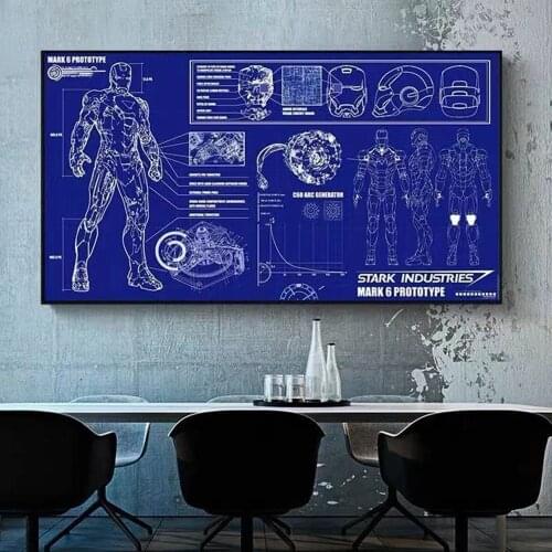 Anime Decorative Painting Design Manuscript Drawing Picture Boy Living Room Decoration Poster For Home Decor Wall Painting
