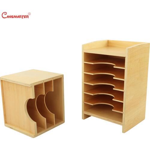 Montessori Wooden Geometric Card Cabinet Leave Puzzle Teaching Aids Wooden Sensory Materials Educational Toys Biology BO059-3