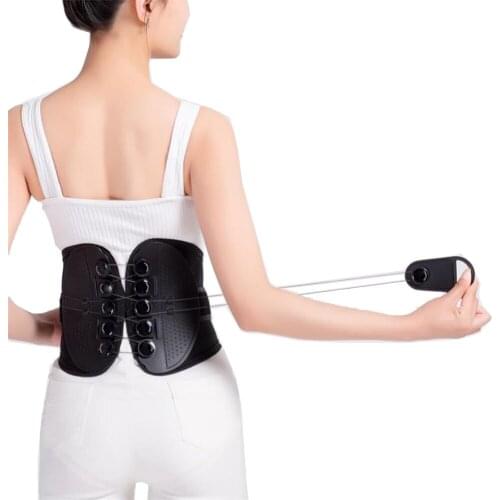 Double Banded Pulley System Men&Women Back Support Brace Waist Support Lumbar Elastic Orthopedic Medical Posture Corrector Belt