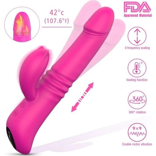 YaMieDear Automatic Thrusting Pulsator G Spot Dildo Vibrator Sex Toy For Women Clitoris Stimulator Vagina Massager Adult Sex Toy
