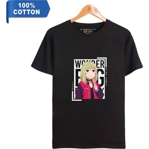 Anime Wonder Egg Priority T shirt Men Women 100%Cotton Tshirt High Quality Summer Round neck Tee Shirt Funny Cartoons Print Tops