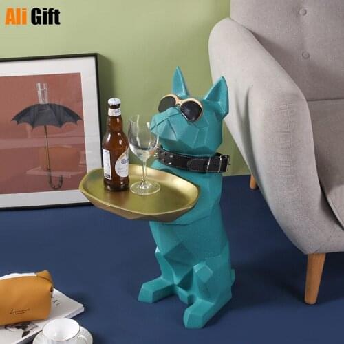 Nordic Creative Method Dog Fighting Floor Shelves Decoration New Home Gifts Living Room Decorations Home Furnishings