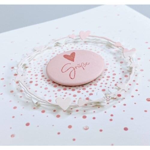 Mmao Crafts Metal Steel Cutting Dies New Heart love heart ring Stencil For DIY Scrapbooking Paper/photo Cards Embossing Dies
