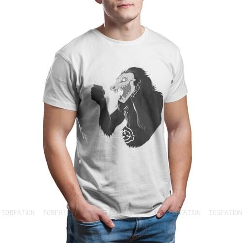 Selfie TShirt For Men SCP Foundation Fictional Organization Clothing Fashion T Shirt Homme Print Loose