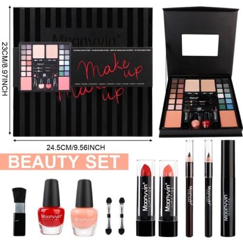 Makeup Set Box 39 Color Makeup Kits For Women Mascara Eyeliner Powder Matte Nude Eye Shadow Pallete Nail Polish With Mirror