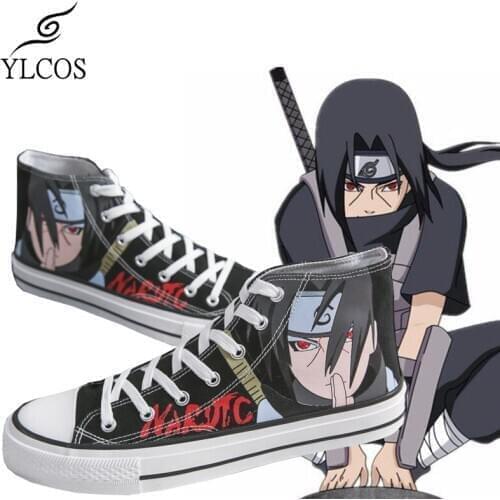 Itachi Canvas Shoes For Unisex Akatsuki Pain High Top Canvas Boots