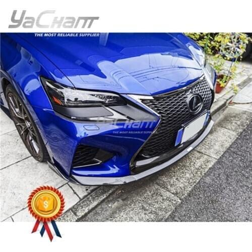 Carbon Fiber Front Bumper Lower Splitter Fit For 2016-2018 Lexus GS F 5.0L V8 TMS Style Front Lip