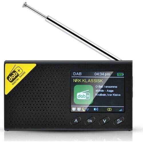Portable Bluetooth Digital Radio DAB/DAB+ and FM Receiver Rechargeable Lightweight Home Radio