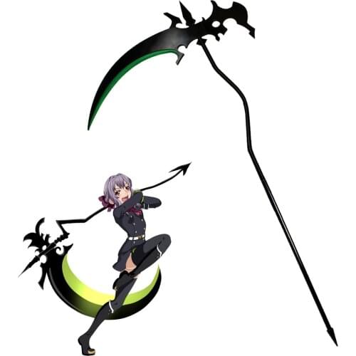 Seraph of the End/Owari no Serafu Hiragi shinoa Scythe PVC Cosplay Prop halloween party Game outfit free shipping