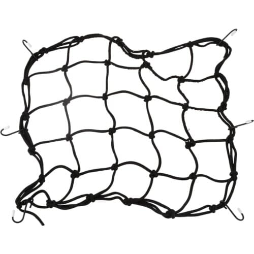 Premium Bike Bungee Cargo Net - X-thick Cord - 6 Hooks