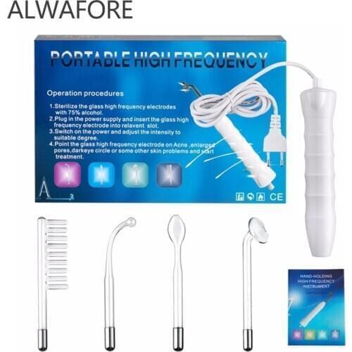 1set High Frequency Electrotherapy Facial Device Portable Facial Spa Salon acne Cosmetic instrument Acne Spot Remover
