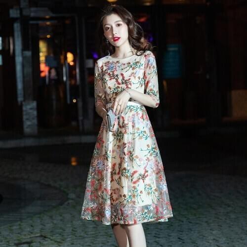 Wei yin AE0429 Women Prom Dresses Party Dresses Short Evening Dress Fashion Lace Appliques Formal Dress Elegant Robe De Soiree