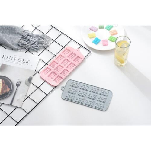 1PC 12 Even Chocolate Mold Silicone Mold Fondant Molds DIY Candy Bar Mould Cake Decoration Tools Kitchen Baking Tools OK 1033