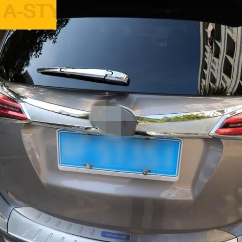 For Toyota RAV4 RAV 4 2016 2017 Rear Door Trim Rear Trunk Cover Sticker ABS Chrome Exterior decoration 1pcs