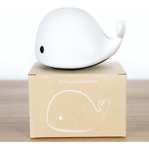 1pc Baby Room LED Night Lights Whale Cartoon Night Light kids Bedroom Table Sleeping Lamps Children Christmas Lamp Gift