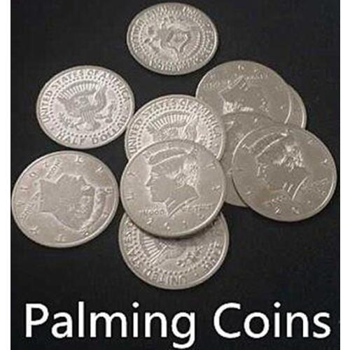 10pcs/lot Super Thin Palming Coins (Half Dollar Version) Magic Tricks Appearing/Vanishing Coin Magia Accessories Gimmick Props