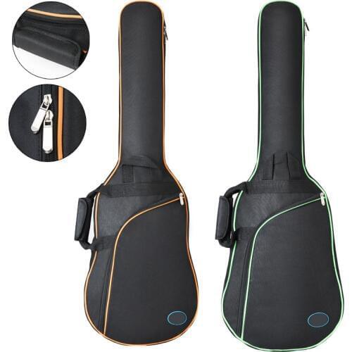 101x34x5cm Oxford Fabric Electric Guitar Case Colorful Edge Bag Double Straps Pad 8mm Cotton Thickening Waterproof Soft Backpack