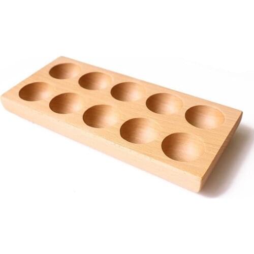 1pcs Wooden Double Row Egg Storage Box Home Organizer Rack Eggs Holder Home Decor Kitchen Accessories Cocina Tools
