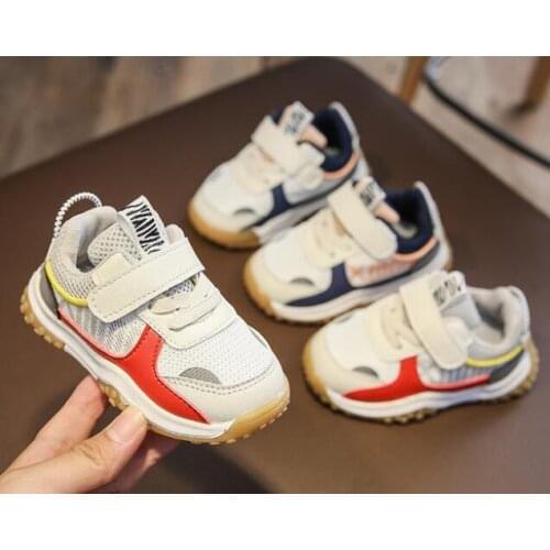 Kid Baby First Walkers Shoes 2021 Spring Infant Toddler Shoes Girls Boy Casual Mesh Shoes Soft Bottom Comfortable Non-slip Shoes