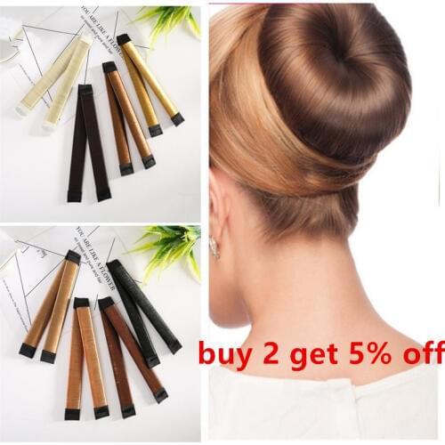 8 Colors DIY Hair Braiders Elastic Hairband hair Donuts Bun maker Sweet Ball French Twist Magic Hair Styling Tools Headwear