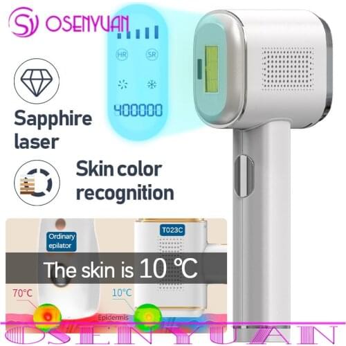 Osenyuan T023C Sapphire Hair Removal Machine Home Use Mini Permanent IPL Facial Photoepilator Electric Laser Epilator For Woman