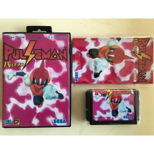 MD Game : Pulseman ( Japan Version!! box+manual+cartridge!! )