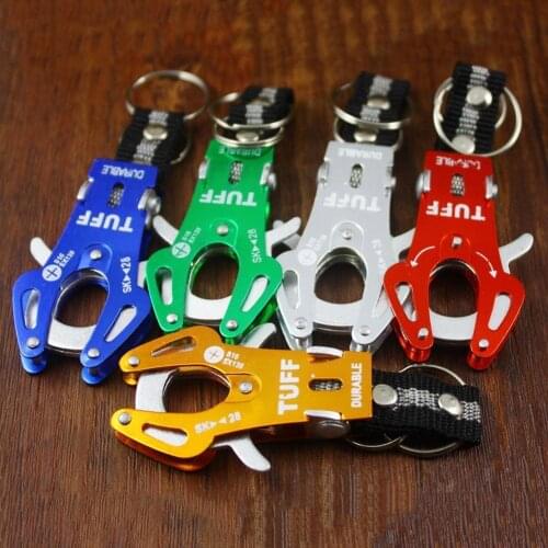 Random Color Aluminum Alloy Carabiner Beverage Bottle Small Buckle Durable Buckle Webbing Tools Buckle Outdoor Waterproof Tool