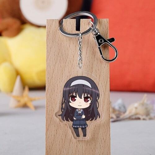 Kasumigaoka Utaha Fashion Anime Acrylic Key Chains Cartoon Keyring Keychain Pendant Keyholder Unisex Gifts NEW