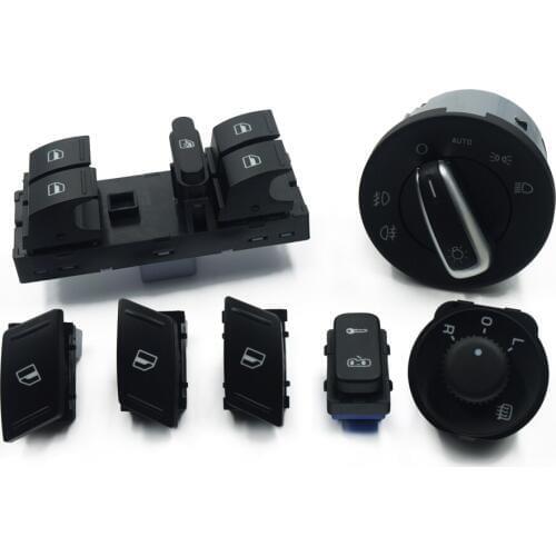 For SKODA Octavia MK2 Yeti HeadLight Window Door Mirror Control Switch Button 1Z0962125A 1Z0959858B 1Z0 959 856 855 1Z0 941 431K