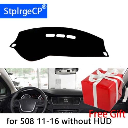 For Peugeot 508 2011-2016 dashboard mat Protective pad Shade Cushion Pad interior sticker car styling accessories