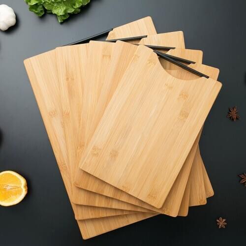 Kitchen Wood Cutting Board with Handle Thicken Bamboo Chopping Board Block Cutting Mat Pad Kitchen Stuff High Quality