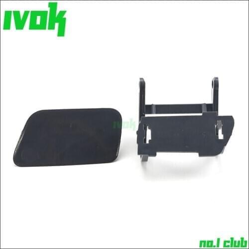 Left Headlight Washer Caps Covers Assembly for BMW E60 E61 525i 528i 530i 550i 2004-2007 51117111741 51117060585