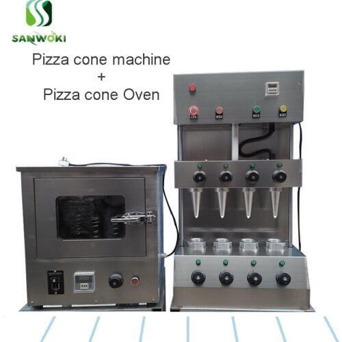 Pizza cone machine + pizza cone Oven cone pizza baking machine with stainless steel 4 heads pizza cone making machine