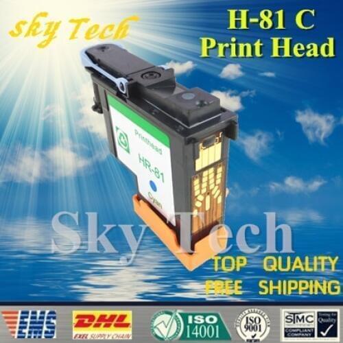 One Piece Cyan Remanufactured Print Head For HP81 C , For Hp DesignJet 5000 5500 printer