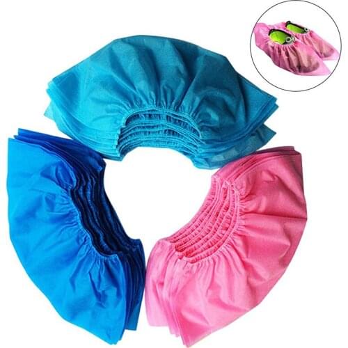 Disposable Thick Non-Woven Shoe Cover Dustproof Household Boot Covers Non-Slip Reusable Overshoes for Home, Factory Protective