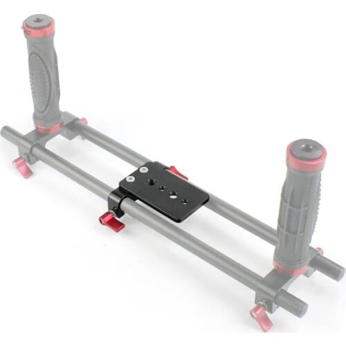 GloryStar Tripod Mounting Plate Railblock For 15mm Rod clamp mount 1/4" 3/8" holes support 5D2 5D3 550D for DSLR Camera