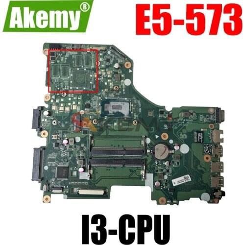 Original for ACER E5-573 Laptop motherboard E5-573 I3-5005U DA0ZRTMB6D0 NBVBD11002 tested good free shipping
