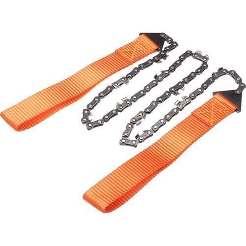 Portable Camping Hiking Emergency Survival Chain Saw Household Gardening Outdoor Handsaw with Storage Bag Wood Cutting Tool