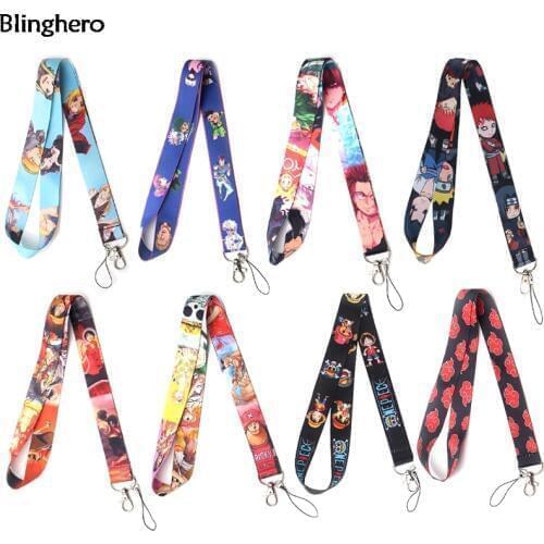 Blinghero Mix Anime Lanyard for Keys Cool Phone Neck Strap Lanyard Fashion ID Badge Holder Gifts BH0434