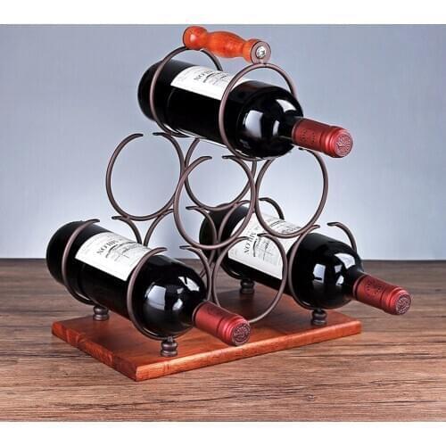 8 Slots Foldable Wine Rack Metal Wine Bottle Holder Wine Shelves Holds 8 Wine Bottles JJ013