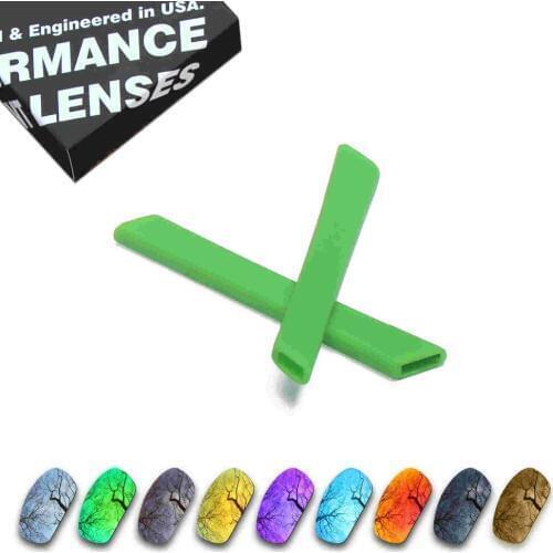 ToughAsNails Resist Seawater Corrosion Polarized Replacement Lenses and Green Ear Socks for Oakley Jawbone - Multiple Options
