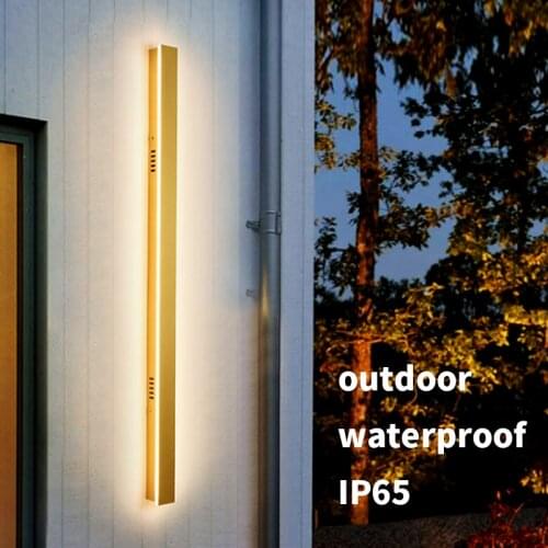 LED Outdoor Wall Light Long Wall Lights Modern Waterproof IP65 Porch Garden Wall Lamp Indoor Bedroom Bedside Decoration Lightin