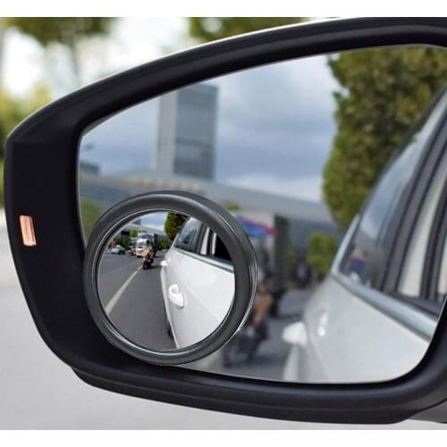 1Pcs/2pcs 360-degree Wide Angle Adjustable Rotation Round Car Rearview Auxiliary Blind Spot Mirror Car Accessories