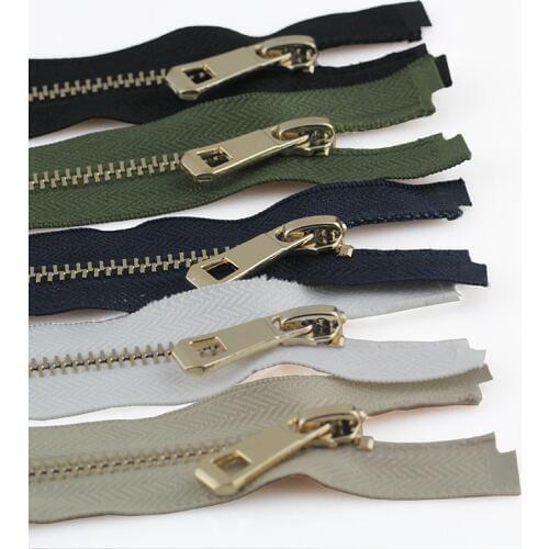 5# 35/45/55/65/75/85cm open-end auto lock rose gold plating zipper use for clothes shoes pocket garment