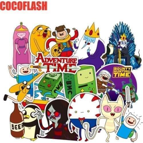 29Pcs/set Anime Adventure Time Stickers For Kids On The Laptop Fridge Phone Skateboard Travel Suitcase Sticker